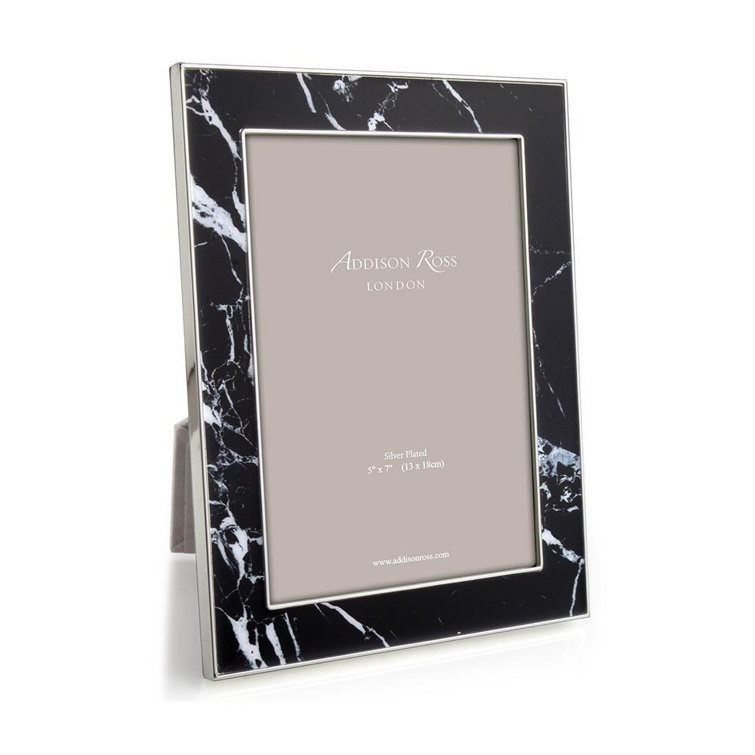 Classic White Marble 5x7 Tabletop Photo Frame