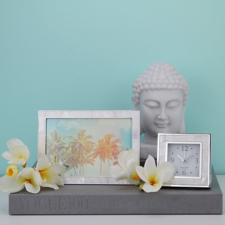8x10 Mother of Pearl and Silver Photo Frame