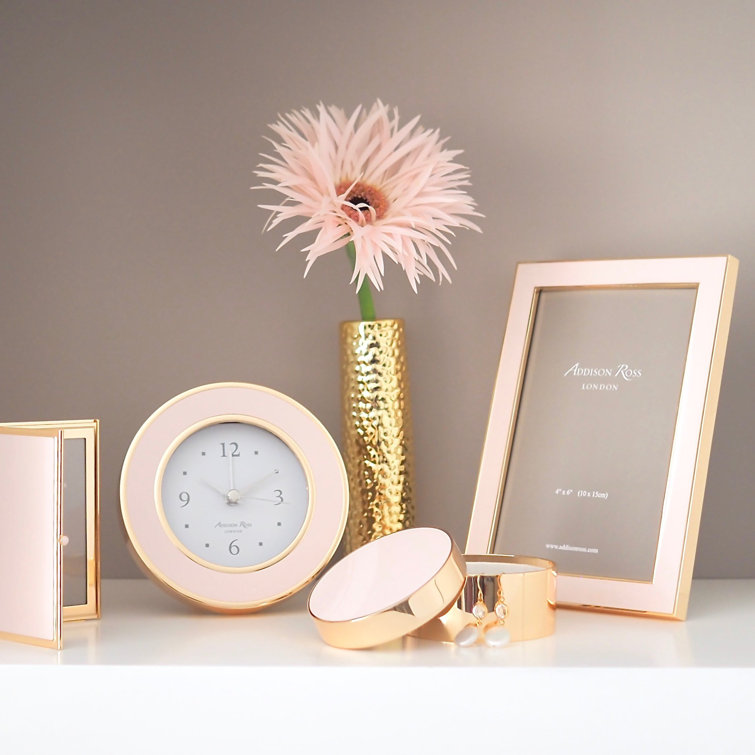 White and Gold 8x10 Enamel Picture Frame