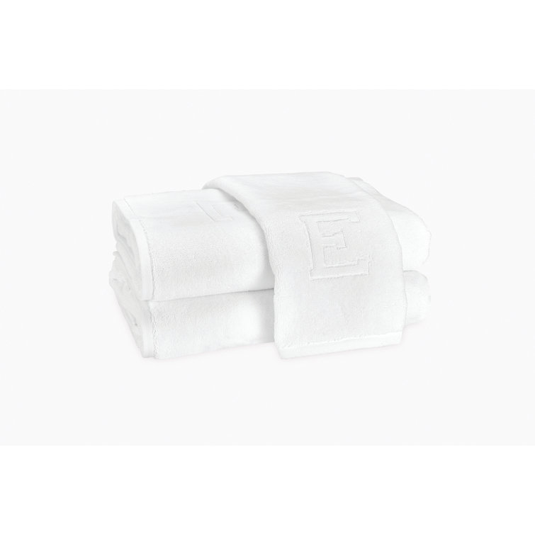 White Egyptian Cotton Monogrammed Fingertip Towel