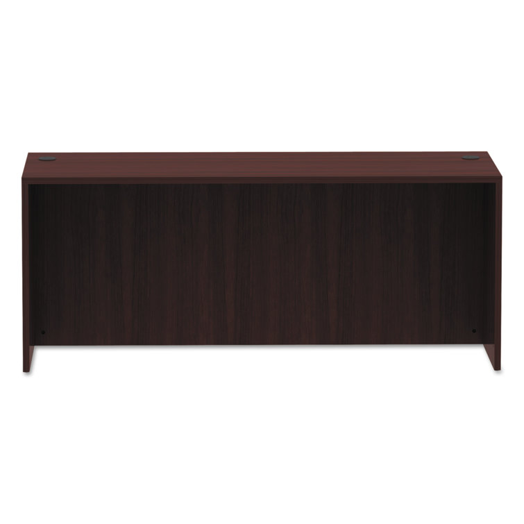 Valencia Mahogany 72" Desk Shell with Drawer and Filing Cabinet