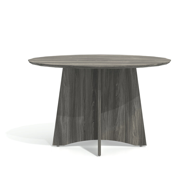 Gray Steel 48" Round Laminate Conference Table
