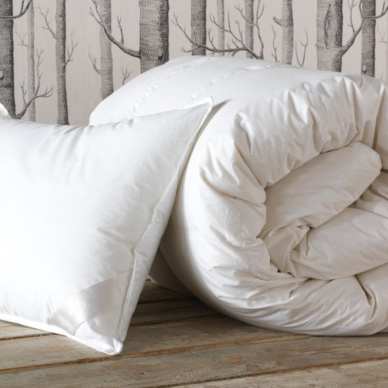 Twin White Cotton Summer Down Comforter