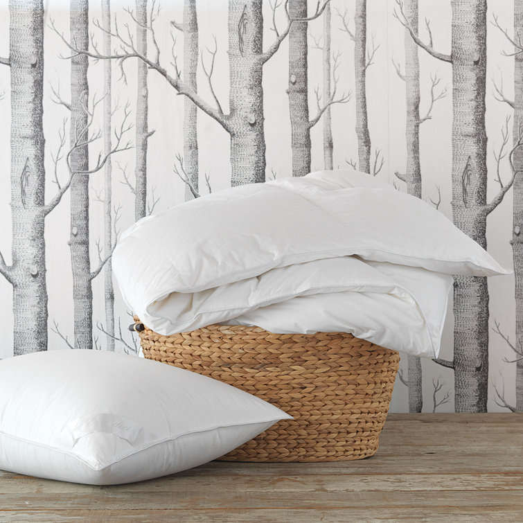 Standard White Faux Down Alternative Firm Pillow