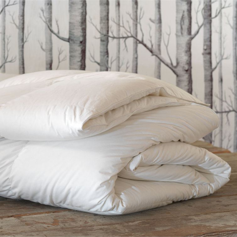 Twin White Cotton Summer Down Comforter