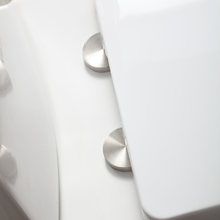 White Elongated Dual Flush High Efficiency Two-Piece Toilet