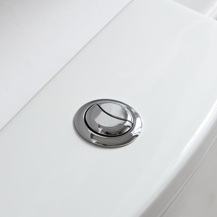 White Elongated Dual Flush High Efficiency Two-Piece Toilet