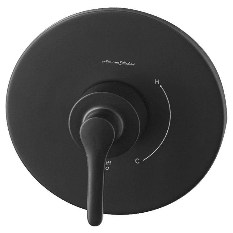 Matte Black Modern Lever Valve Trim Kit
