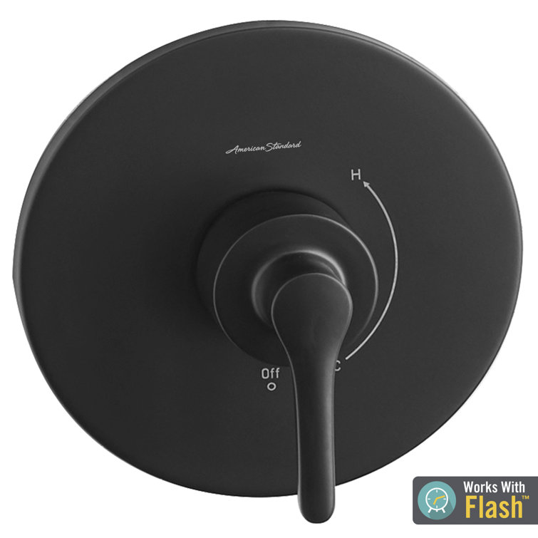 Matte Black Modern Lever Valve Trim Kit