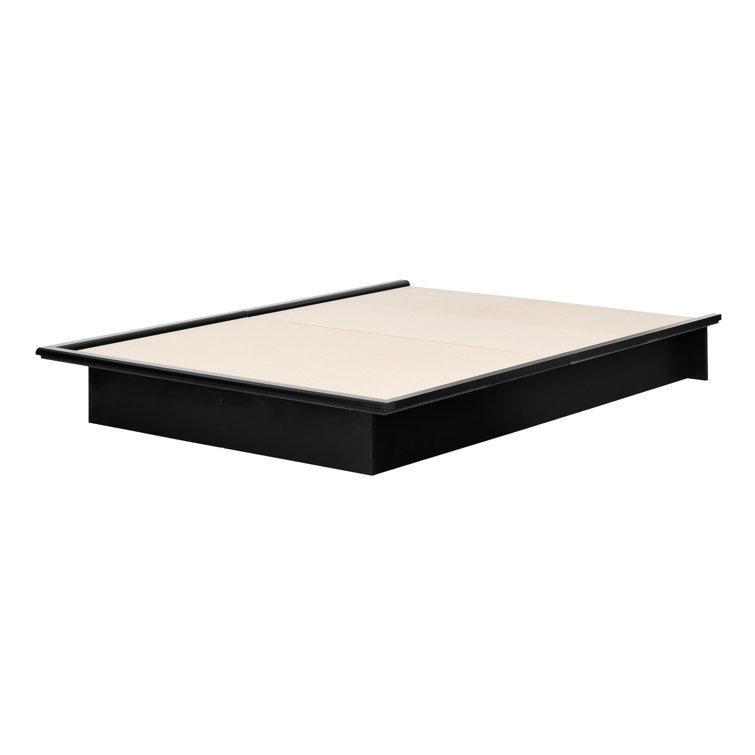Black Queen Wood Frame Platform Bed with Storage