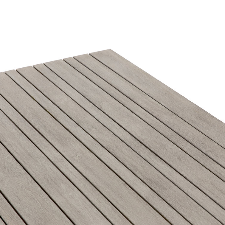 Atherton 86.5" Weathered Gray Teak Outdoor Dining Table