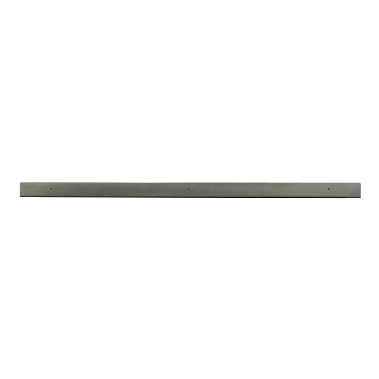 Gray Iron Contemporary Wall Shelf, 55 Inch