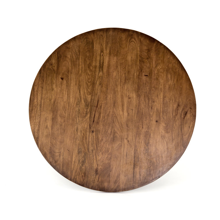 60-Inch Round Reclaimed Wood Dining Table
