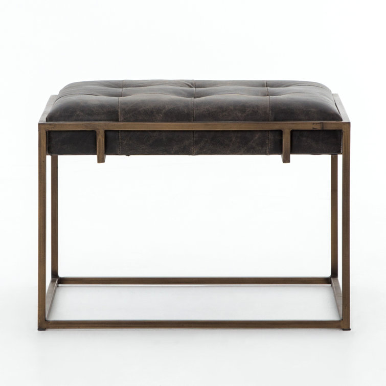 Luxury Traditions 23.5'' Brown Metal Square End Table