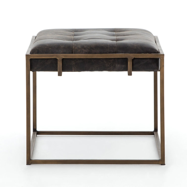 Luxury Traditions 23.5'' Brown Metal Square End Table