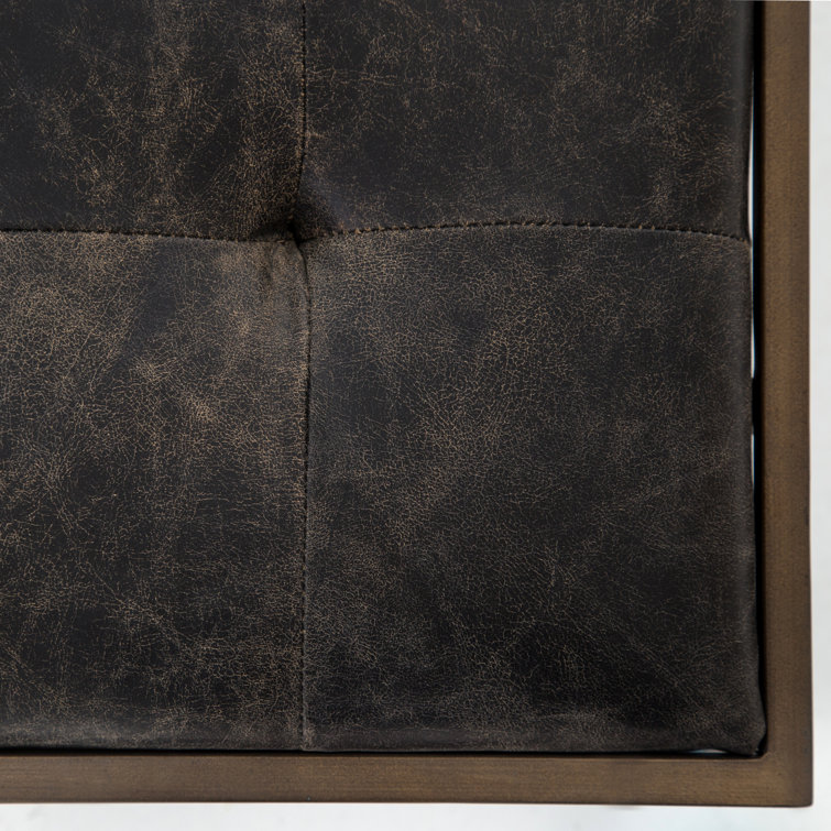Luxury Traditions 23.5'' Brown Metal Square End Table