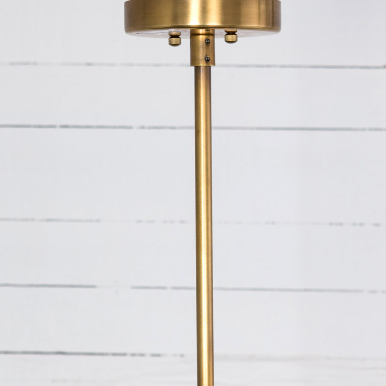 Matte Brass 47.25" Sputnik Chandelier with Clear Glass Bulbs