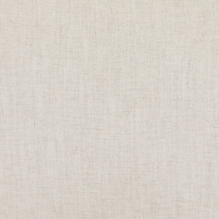 Cream Linen Upholstered Parsons Side Chair with Wood Frame