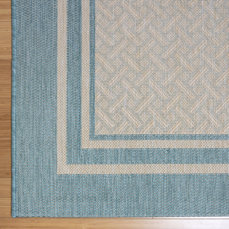 Sand Oasis 5' x 7' Flat Woven Synthetic Indoor/Outdoor Rug