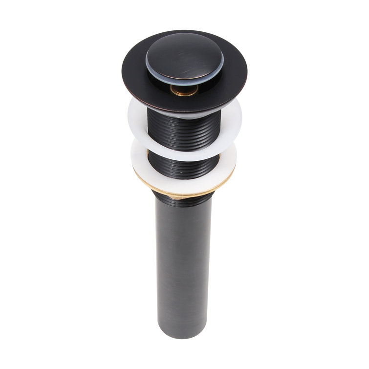 Oil Rubbed Bronze Solid Brass Bathroom Sink Pop-Up Drain
