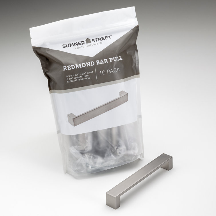 Redmond 5.25'' Brushed Nickel Bar Pull Set with Mounting Hardware