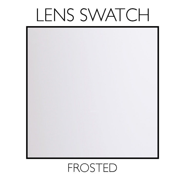 Black Frosted Glass Indoor/Outdoor Flush Mount Ceiling Light