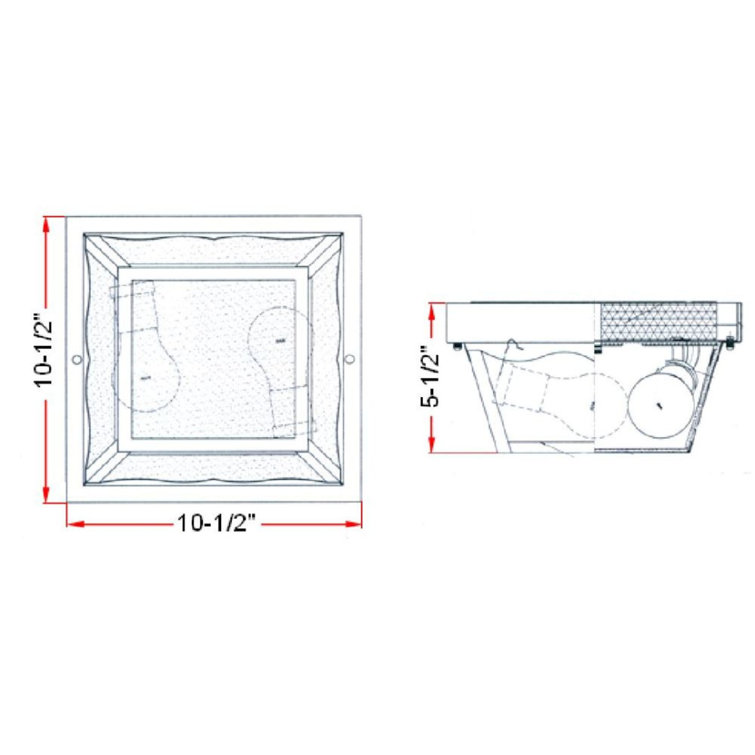 Black Frosted Glass Indoor/Outdoor Flush Mount Ceiling Light