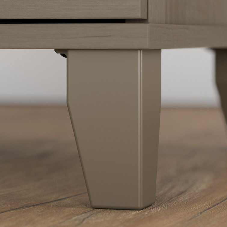 Ash Gray Transitional 2-Drawer Lateral Filing Cabinet