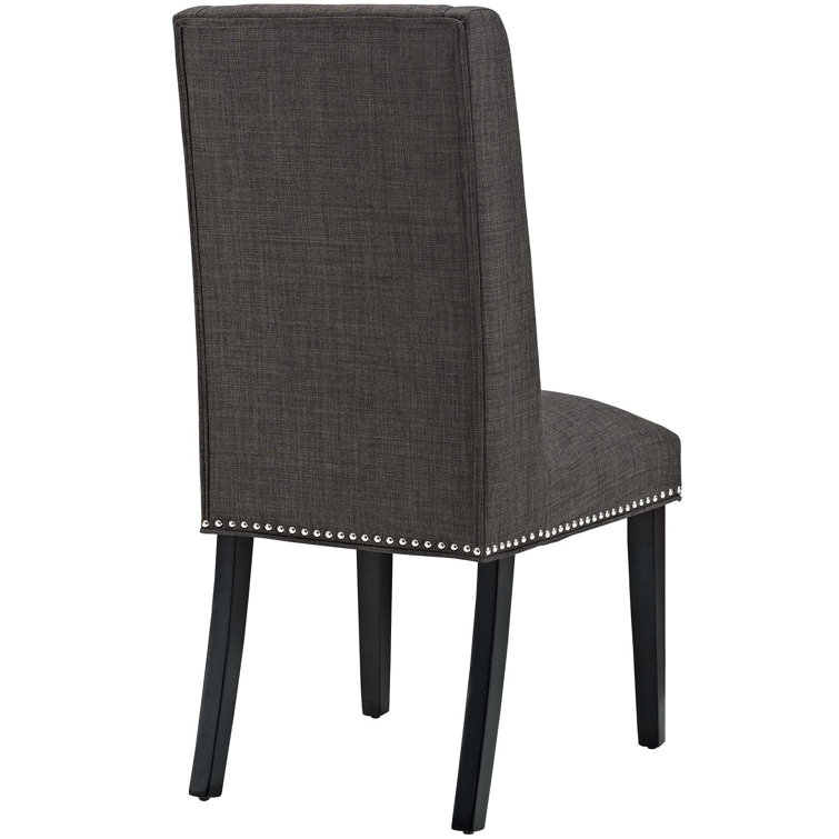 Elegant Heritage Upholstered Side Chair in Noble Brown
