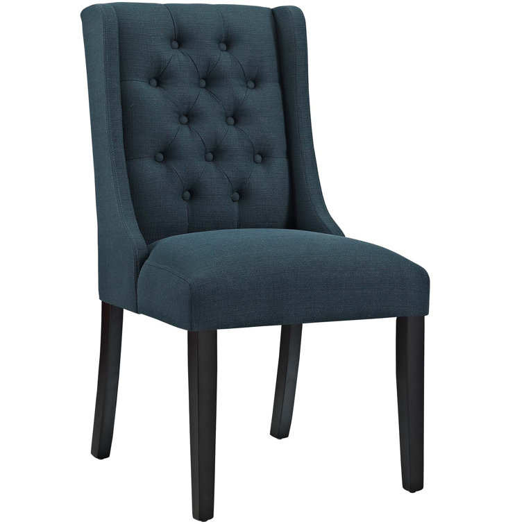 Azure Upholstered High Back Wood Side Chair Set