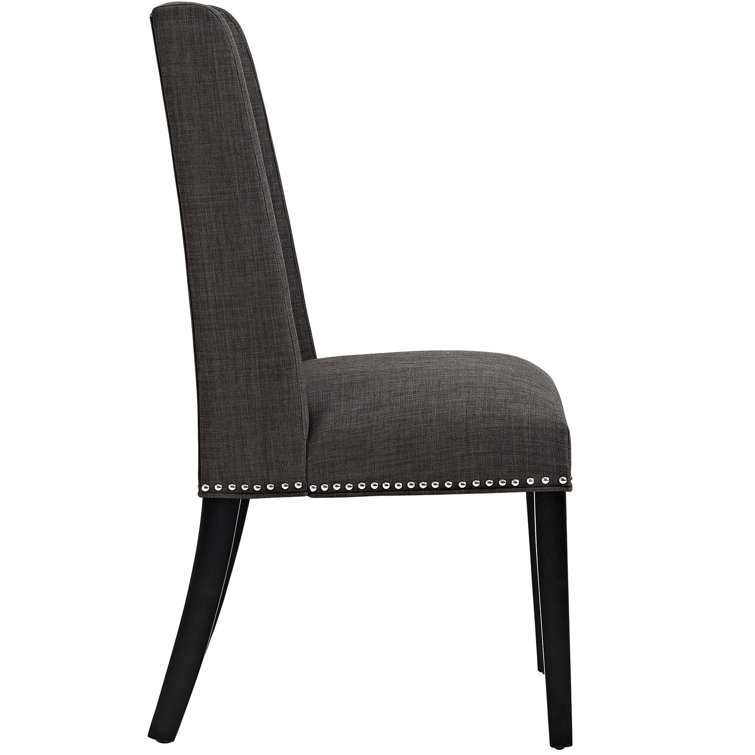 Elegant Heritage Upholstered Side Chair in Noble Brown
