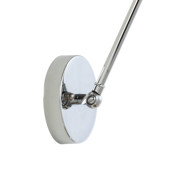 Rover 7" Chrome LED Swing Arm Wall Sconce - Polished Finish