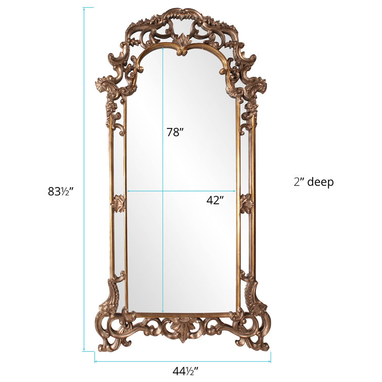 Imperial Mottled Bronze with Antique Silver Accents Ornate Mirror