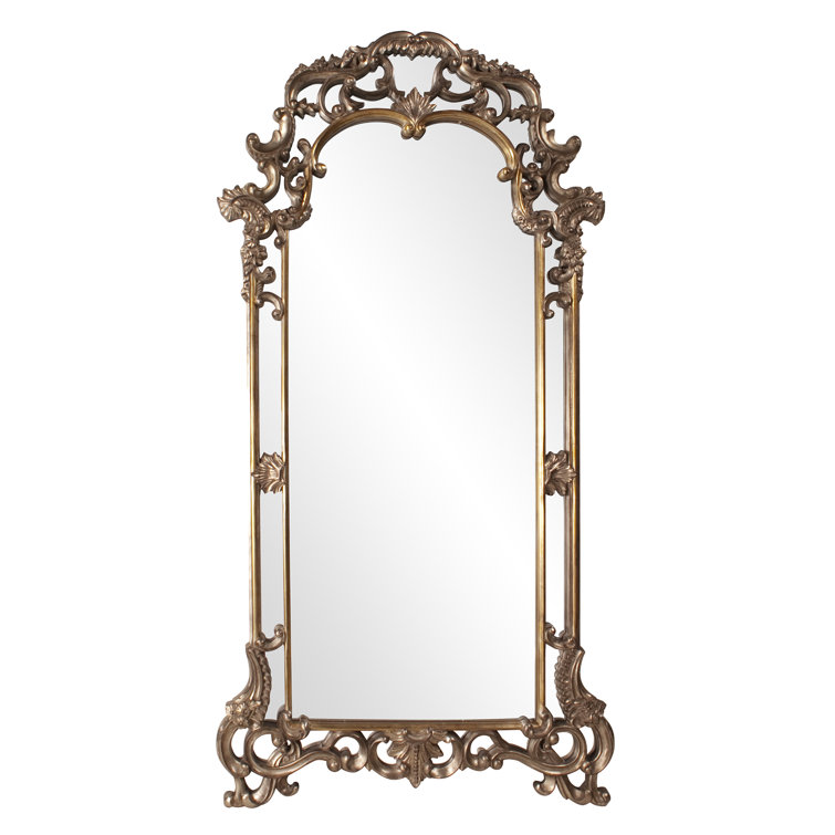 Imperial Mottled Bronze with Antique Silver Accents Ornate Mirror