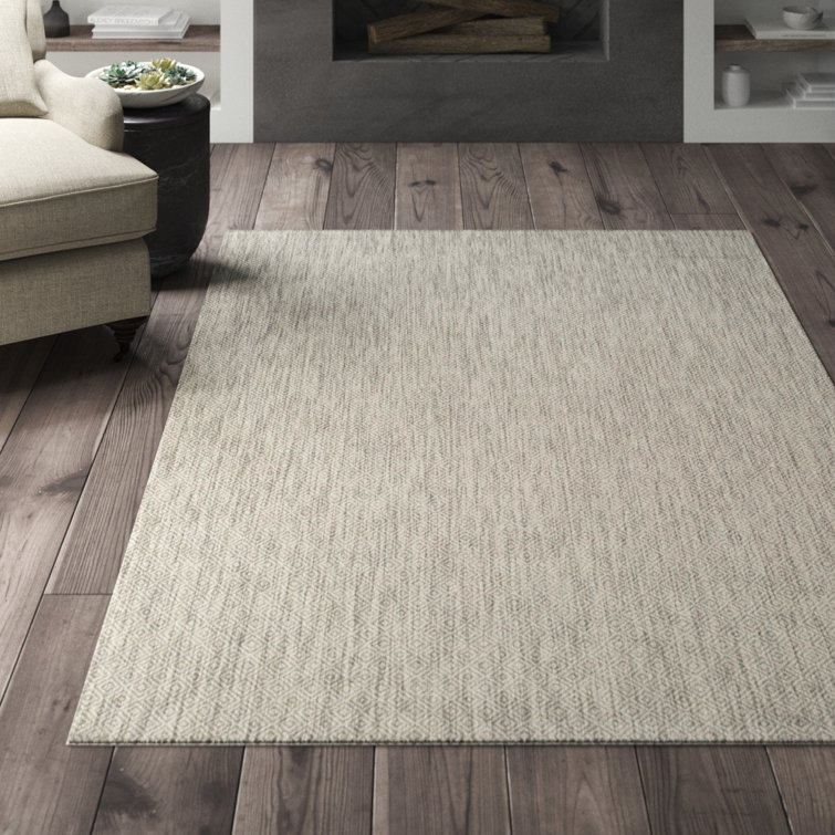 Delano Monochrome Gray Synthetic 6'7" x 9'6" Indoor/Outdoor Rug