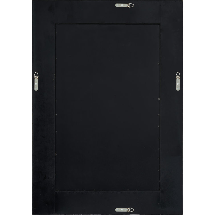 Madden Dark Brown Wood Rectangular Wall Mirror