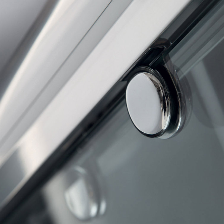 Charisma 60" x 78.75" Frameless Clear Glass Sliding Shower Kit with Brushed Nickel Hardware