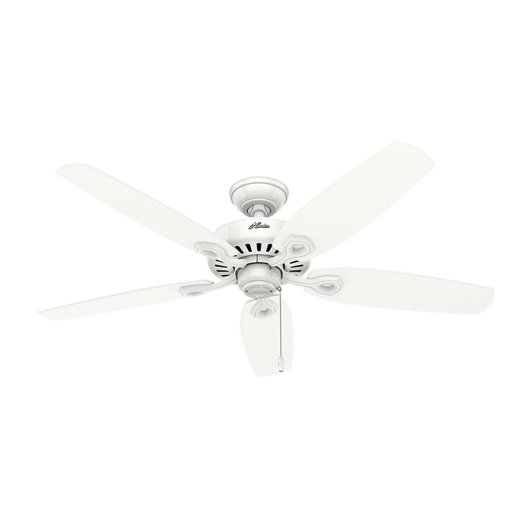 52" Snow White MDF Ceiling Fan with LED Lights