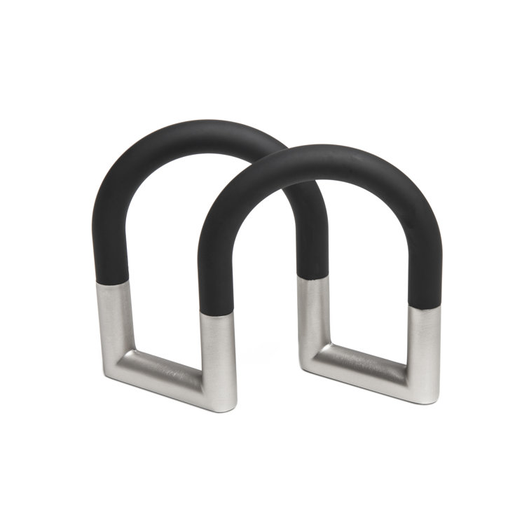 Black and Nickel Swivel Adjustable Metal Napkin Holder