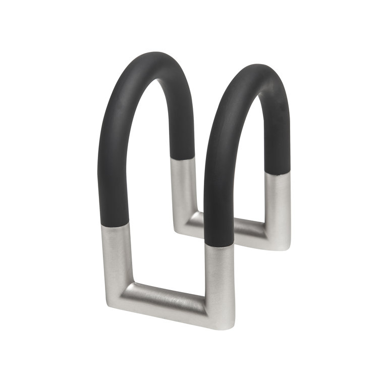 Black and Nickel Swivel Adjustable Metal Napkin Holder