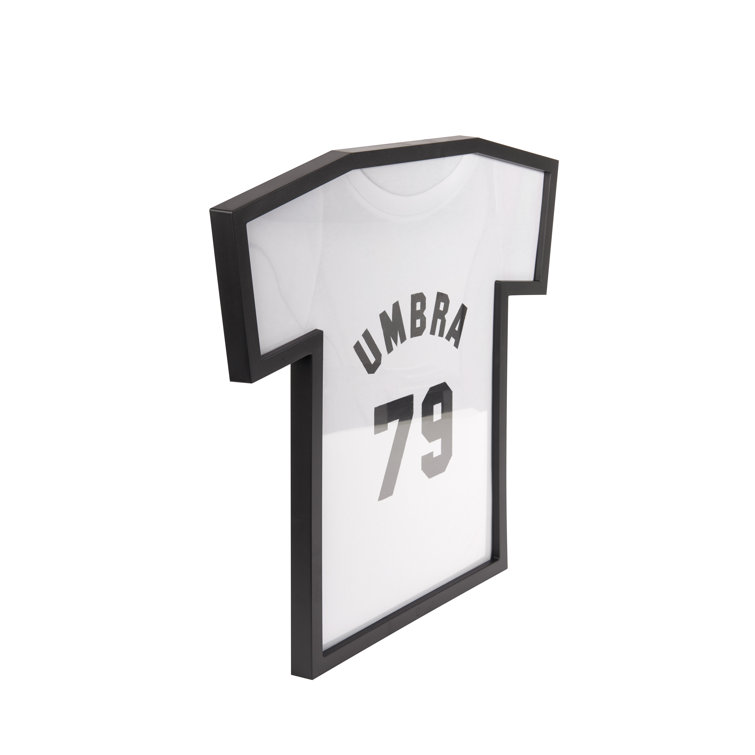 Classic Black Acrylic Wall-Mounted T-Shirt Display Frame