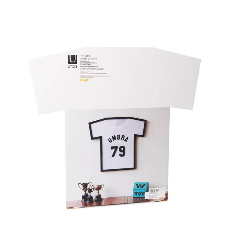 Classic Black Acrylic Wall-Mounted T-Shirt Display Frame