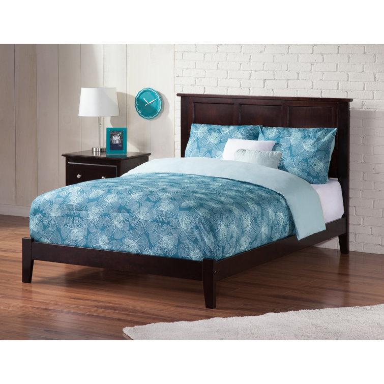 Madison Full Double Espresso Wood Frame Traditional Bed with Headboard