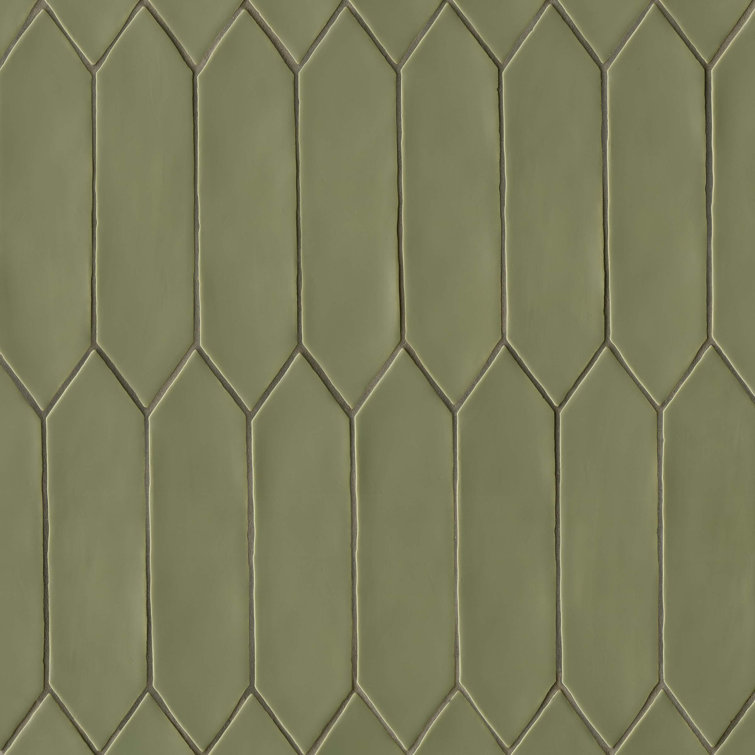 Castle Moss Green 3" x 12" Ceramic Wall Tile