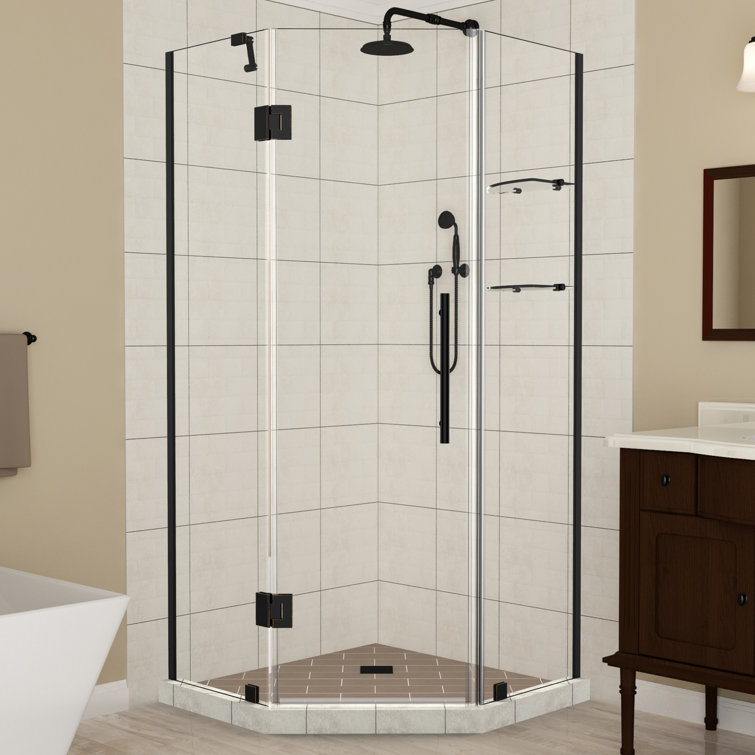 Merrick GS 38" x 72" Frameless Neo-Angle Clear Glass Shower Enclosure