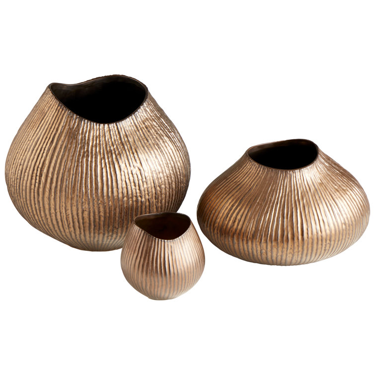 Gold Ceramic Contemporary Candelabra
