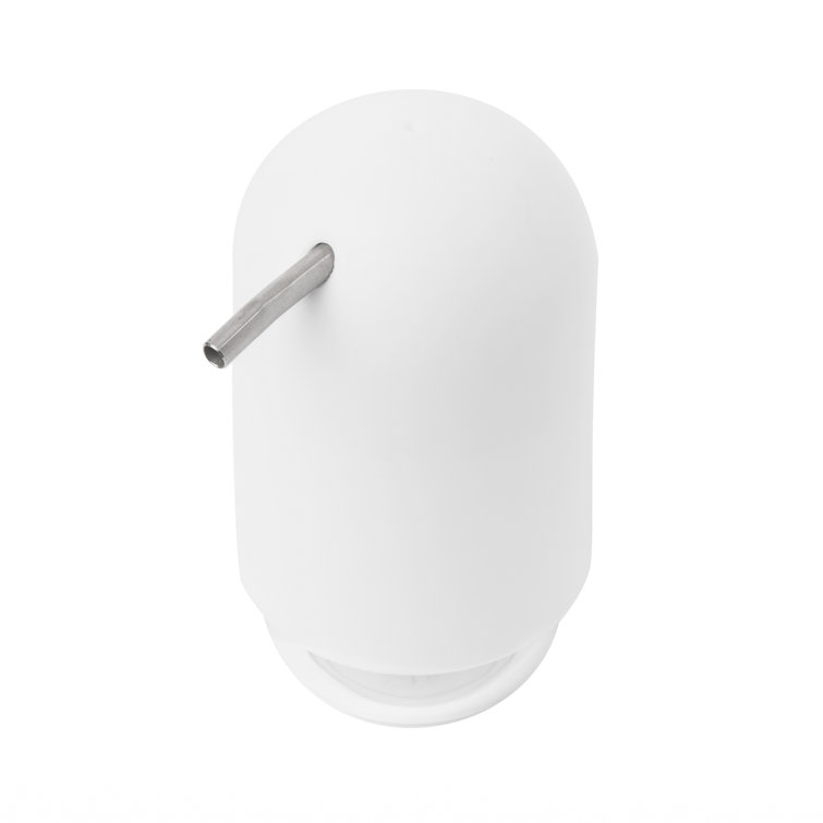 White Matte Soft-Touch Soap and Lotion Dispenser