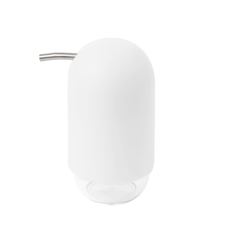 White Matte Soft-Touch Soap and Lotion Dispenser