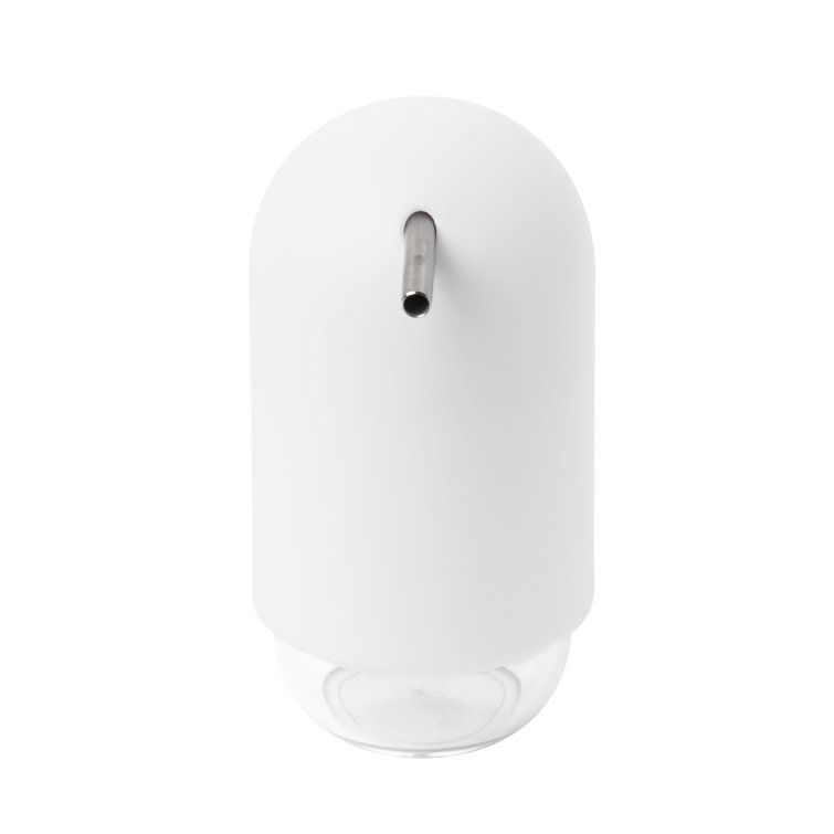 White Matte Soft-Touch Soap and Lotion Dispenser