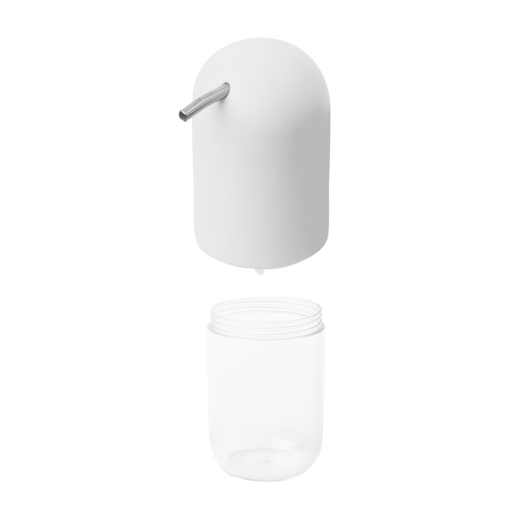 White Matte Soft-Touch Soap and Lotion Dispenser